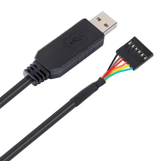 Alt view image 4 of 7 - DTECH USB to TTL Serial 5V Adapter Cable with FTDI FT232RL Chip 6 Pin 0.1 inch Pitch Female Socket Header UART IC Windows 11 10 8 7 Linux MAC OS (6ft, Black)