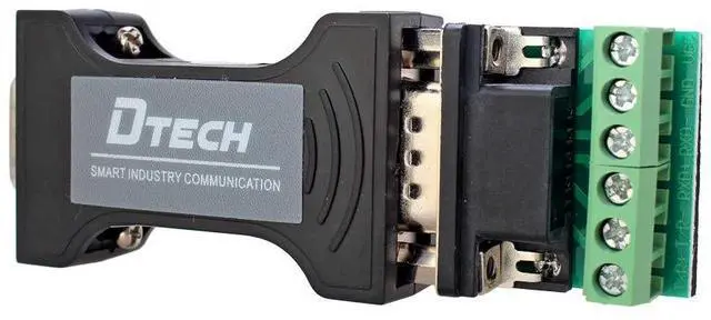 Main image of DTECH RS232 to RS485 RS422 Serial Communication Data Converter Adapter Mini-Size