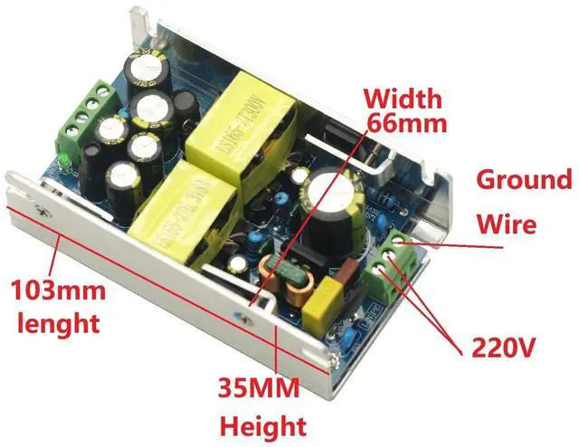 Alt view image 6 of 7 - Vacuum Tube Preamplifier Switching Power Supply Transformer AC 100-265V to 6.3V 5A 300V 300mA for 6P3P EL34 6P1 6P14 6V6 6P6P FU-7