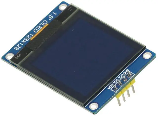 Alt view image 4 of 6 - 1.5 inch 4PIN OLED Module Display Screen SH1107 Drive IC 128 * 128 IIC I2C Interface for 51 STM32 P22101 P22102