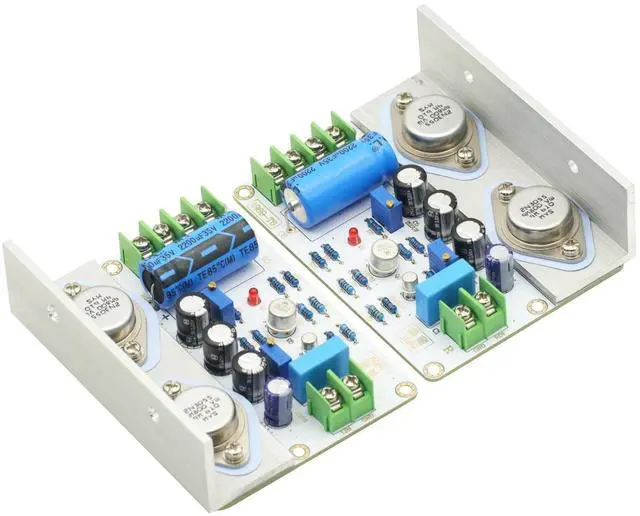 Main image of 2Pcs 1969 Class A Power Amplifier Board 10-15W HiFi Audio Amplificador 2N3055 PCB Assembled Board