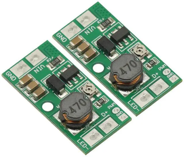 Alt view image 2 of 6 - 2Pcs DC9V 12V 18V 24V 6~25V 20W Adjustable LED Driver PWM Controller DC-DC Step-Down Constant Current LED Driver Converter