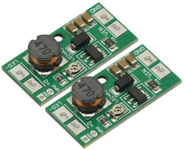 Main image of 2Pcs DC9V 12V 18V 24V 6~25V 20W Adjustable LED Driver PWM Controller DC-DC Step-Down Constant Current LED Driver Converter