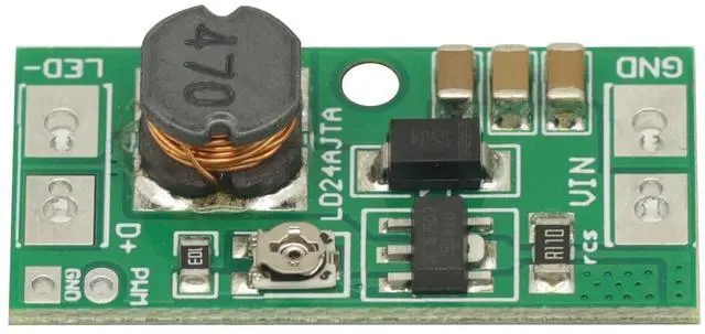 Alt view image 5 of 6 - 2Pcs DC9V 12V 18V 24V 6~25V 20W Adjustable LED Driver PWM Controller DC-DC Step-Down Constant Current LED Driver Converter