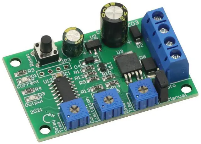 Main image of 10A 6-24V DC Motor Overcurrent Protection Board Blocked Rotor Overload Protector Module Adjustable Current Limit Switch 12V 24V