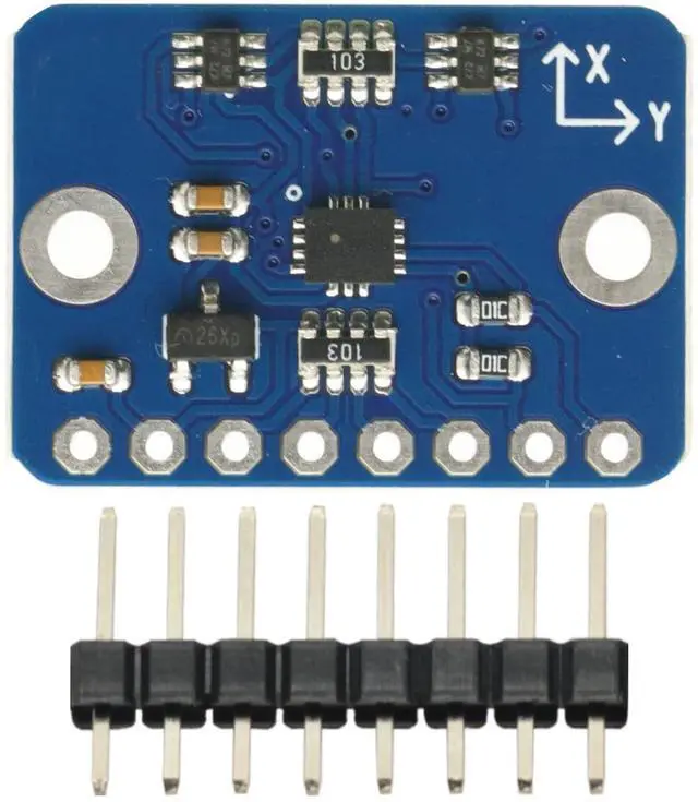 Alt view image 3 of 7 - 1PCS BMI323 for 6-Axis IMU Breakout Board, 16-bit Accelerometer and Gyroscope, Digital Temperature Sensor Module