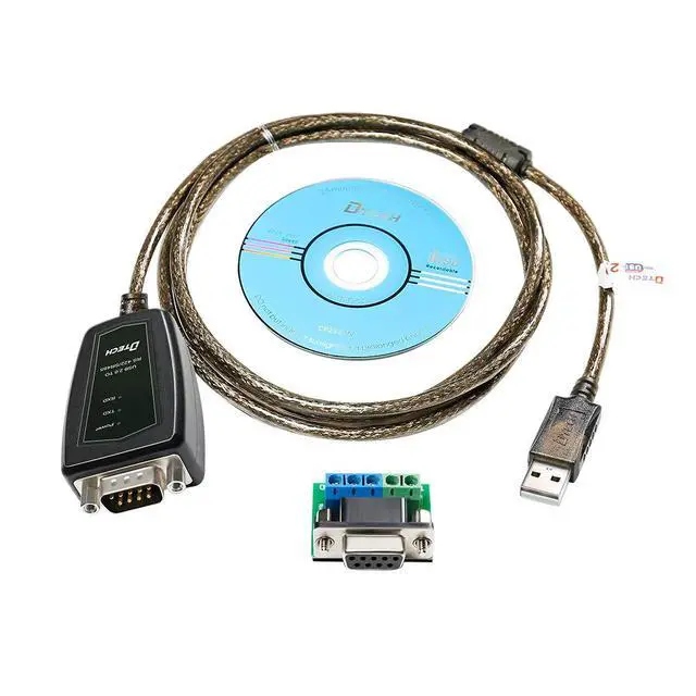 Alt view image 2 of 7 - DTECH USB to RS485 Adapter RS422 Serial Port Cable with CP2102 Chip Terminal Board LED Lights Ferrite Core for Windows 11 10 8 7 XP Mac (5 Feet)