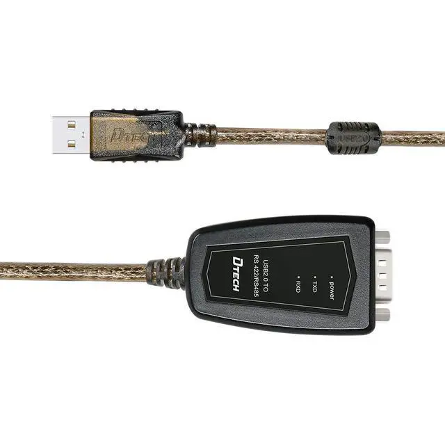 Alt view image 7 of 7 - DTECH USB to RS485 Adapter RS422 Serial Port Cable with CP2102 Chip Terminal Board LED Lights Ferrite Core for Windows 11 10 8 7 XP Mac (5 Feet)