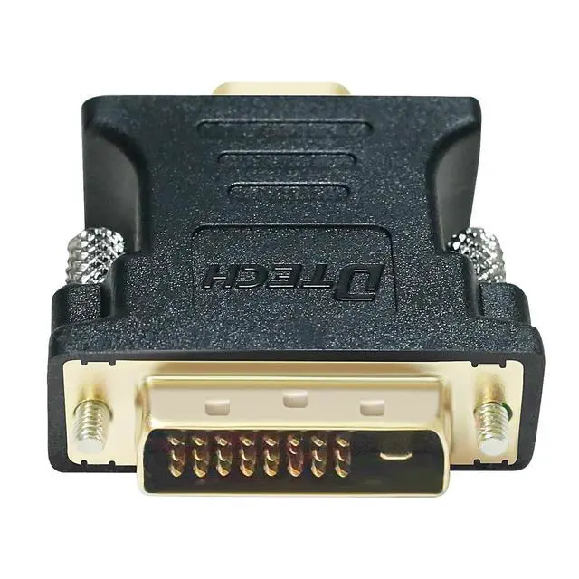 Alt view image 6 of 7 - DTECH DVI to VGA Adapter DVI-D Male to VGA Female Converter 1080P Video Connector 24+1 Pin for Monitor Computer Projector (Pack of 2)