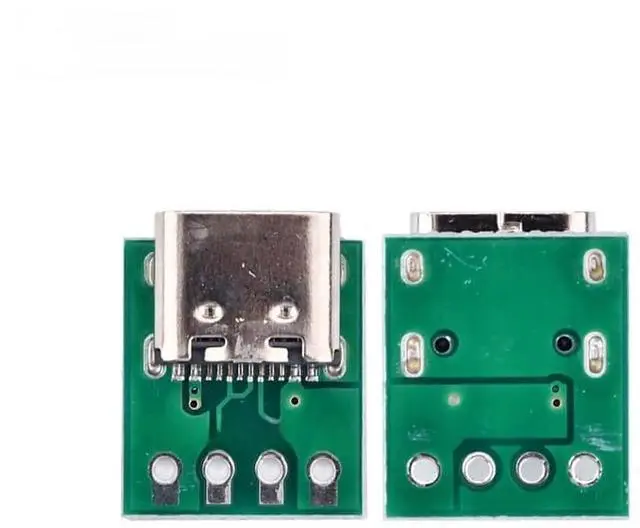 Main image of Type-C DIY USB PCB Boards, DIY Electronic Test Boards, Connectors, Pin Boards, Test Boards, Soldering Female DIP Pin Connectors, Adapters