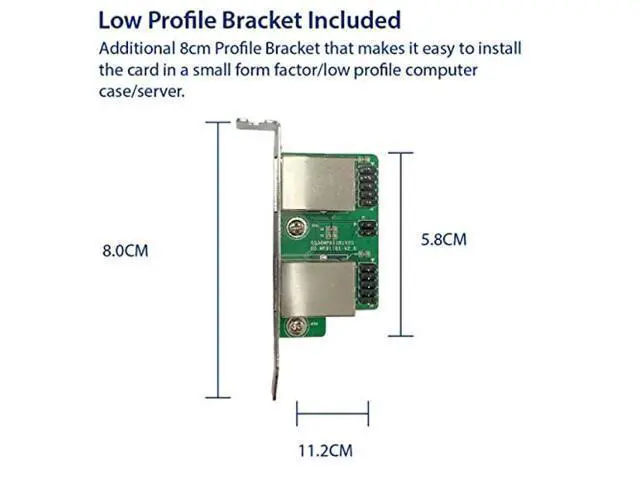 Alt view image 5 of 5 - Dual 2.5 Gigabit Mini PCIe Ethernet Network Expansion Card, Green (SI-MPE24079)