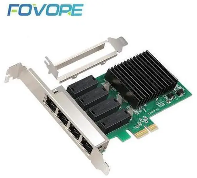 Main image of 4 port gigabit network card 4 RJ45 port PCI-E PCI Express Network adapter with realtek 8111H TXA066