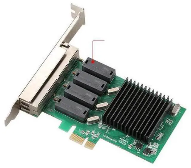 Main image of 4 Port Gigabit Network Card 4 RJ45 Port PCI-E PCI Express Network Adapter with Realtek 8111H TXA066