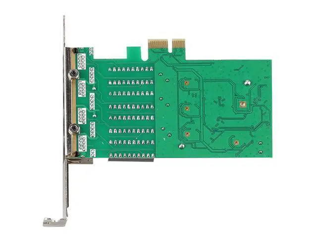 Alt view image 4 of 5 - 4 Port Gigabit Network Card 4 RJ45 Port PCI-E PCI Express Network Adapter with Realtek 8111H TXA066