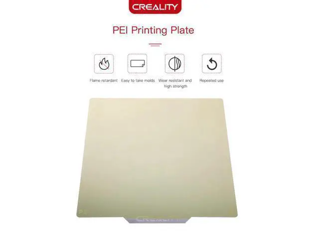 Alt view image 2 of 3 - 3D Printer Parts PEI Printing Plate Kit Glossy Surface 235*235mm*1mm For Ender 3/Ender 3 Pro/Ender 5 Pro 3D Printer