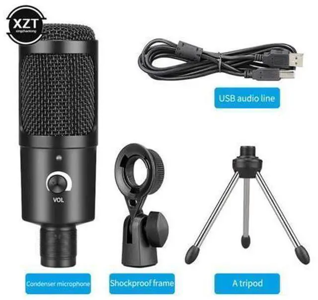 Main image of Condenser Recording Microphones For Laptop Windows Cardioid Studio Recording For YouTube Video Chatting Podcast