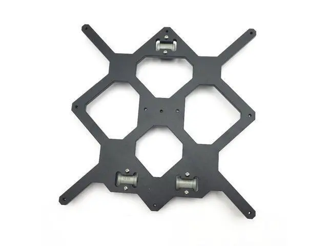 Alt view image 2 of 3 - i3 MK3 3D Printer Aluminum Y Carriage With 3pcs nylon clips Holding LM8UU For Prusa i3 3D Printer Parts