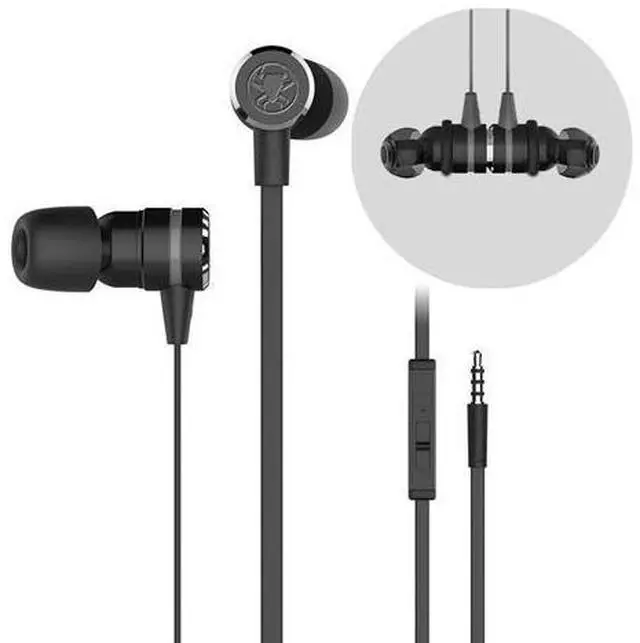 Alt view image 2 of 7 - 20 Magnetic 3.5mm Wired Control Earphone Noise Cancelling In-ear Stereo Bass Headphone