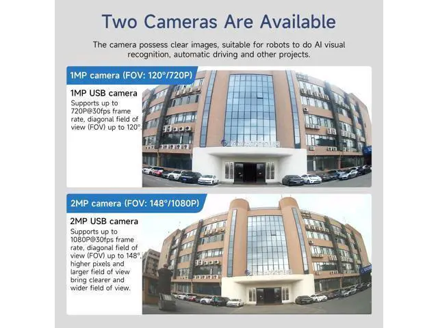 Alt view image 5 of 7 - 1MP 2DOF Camera Electric PTZ Smart Car Robot 2D Servo Bracket USB RaspberryPi (2DOF 1MP Basic)