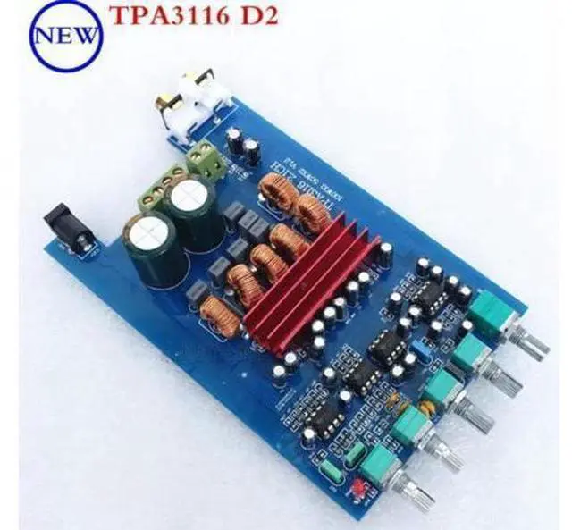 Main image of 3116 2.1 Digital Audio Amplifier Board 50W*2+100W TPA3116D2 Subwoofer Amplifier DIY Sound System Speaker Home Theater