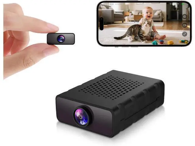 Main image of , Nanny Cam for Home | Free Cloud Indoor Security Camera, Works with/Without WiFi for Baby/Pet/Nanny Monitoring (deep Black)