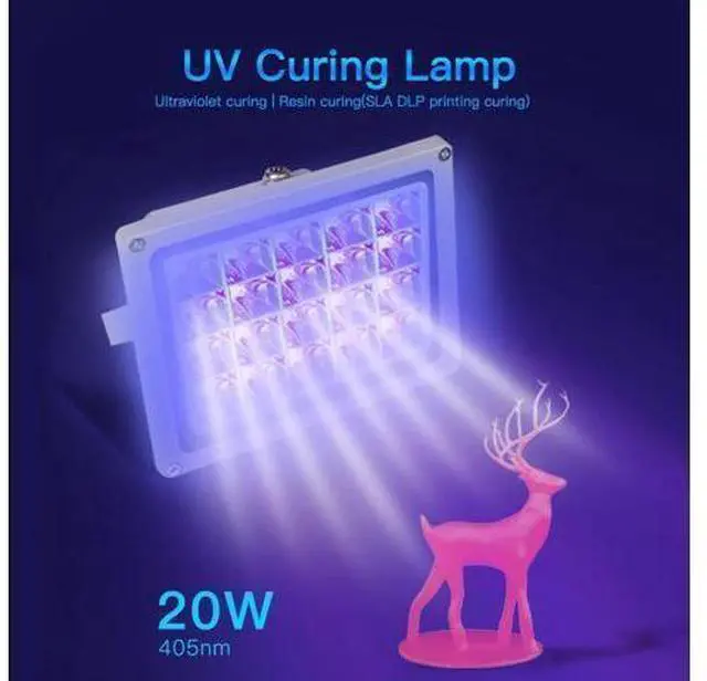 Main image of 3D Printer Parts UV Curing Light Kit High Energy Lamp 20W Ultraviolet &SLA DLP Printing Curing