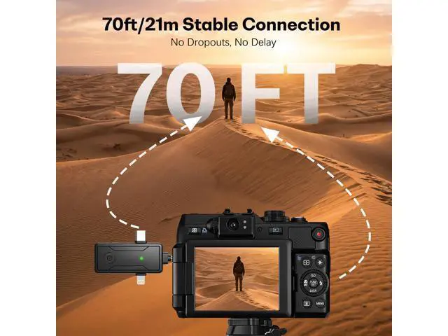 Alt view image 4 of 7 - Microphone for iPhone Android ipad Phone Camera: 3 in 1 Bluetooth Lavalier Lapel Mic for Video Recording - Clip on Shirt Microphones for Tiktok YouTube Podcast Vlogging