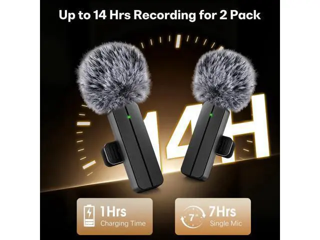 Alt view image 5 of 7 - Microphone for iPhone Android ipad Phone Camera: 3 in 1 Bluetooth Lavalier Lapel Mic for Video Recording - Clip on Shirt Microphones for Tiktok YouTube Podcast Vlogging