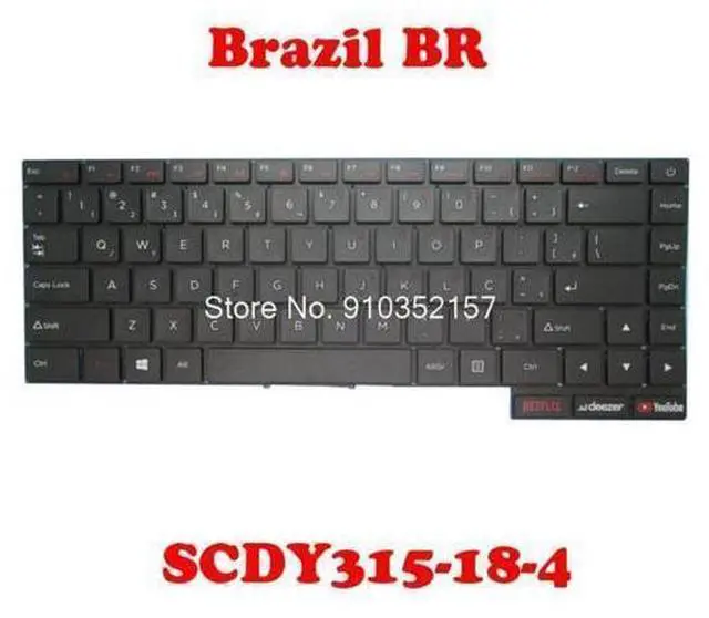 Main image of Layout Keyboard For POSITIVO SCDY315-18-4 Compatible SCDY315-18-2 Brazil BR NO Frame