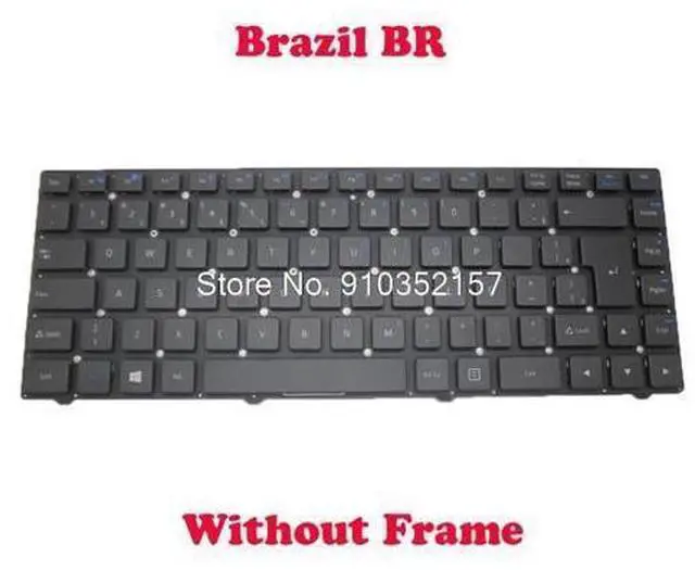 Main image of 14IE Keyboard For Positivo SIM+ 340 SIM+ 360 SIM+ 365 SIM+ 370 SIM+ 380 SIM+ 385 Sim+ 700 Unique 60 N4200 Brazil NO Frame