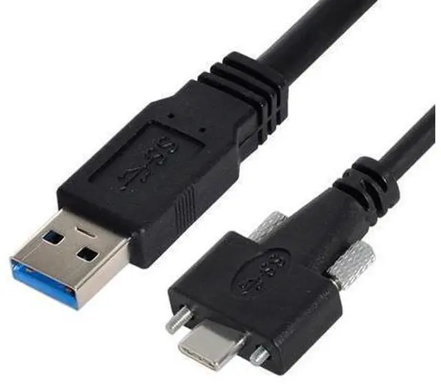 Main image of 5 Meters USB 3.1 Type-C Dual Screws Locking to Standard USB3.0 Data Cable