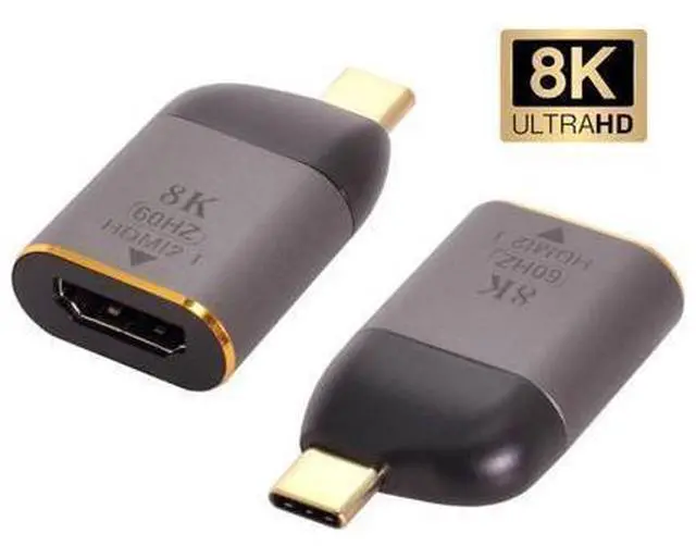 Main image of 4 USB-C Type-C Male Source to HDTV 2.0 Female Display 8K 60HZ UHD 4K HDTV Monitor Adapter