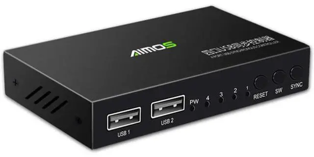 Main image of 4 Ports USB Keyboard Mouse Synchronizer Controller KVM Switcher Splitter USB Splitter