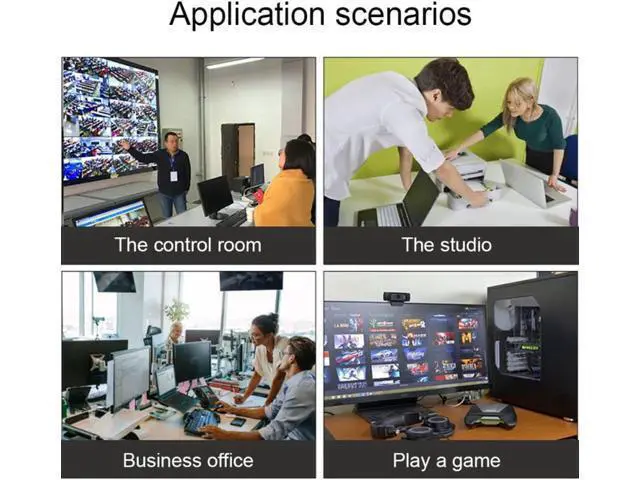 Alt view image 5 of 6 - 4 Ports USB Keyboard Mouse Synchronizer Controller KVM Switcher Splitter USB Splitter