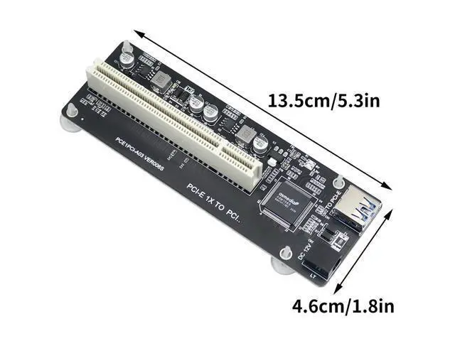 Alt view image 2 of 5 - PCI Adapter | Single/Dual Slot Converter with USB 3.0 Cable | Legacy Device Expansion for Audio Interfaces & Capture Cards
