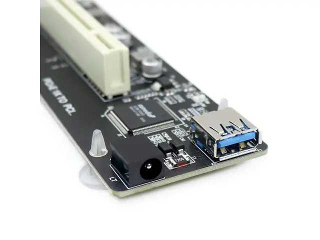 Alt view image 4 of 5 - PCI Adapter | Single/Dual Slot Converter with USB 3.0 Cable | Legacy Device Expansion for Audio Interfaces & Capture Cards