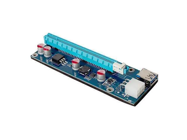 Alt view image 4 of 4 - 8 Pack GPU Riser Adapter Card PCI Express 1X to 16X Extender Mining Graphics Card USB 30 Extension 6pin MOLEX to SATA Power Cable for Ethereum Bitcoin Litecoin Device
