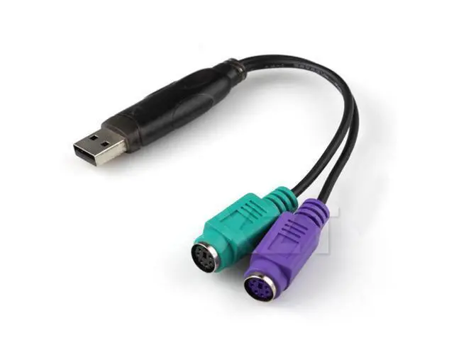 Main image of 20PCS for Keyboard Mouse Computer USB to PS2 PS/2 Extension Cable Adapter Y Splitter Converter