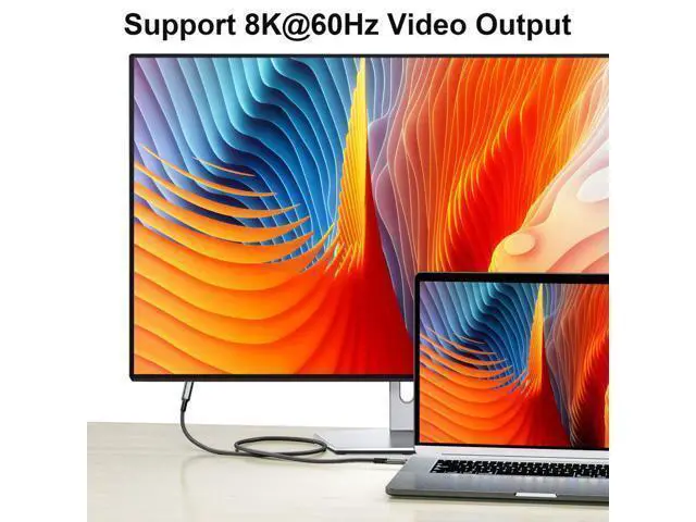 Alt view image 4 of 5 - USB-C USB4 Extension Cable Male to Female 40Gbps with 100W Charging and 8K@60Hz Compatible with Thunderbolt3/4