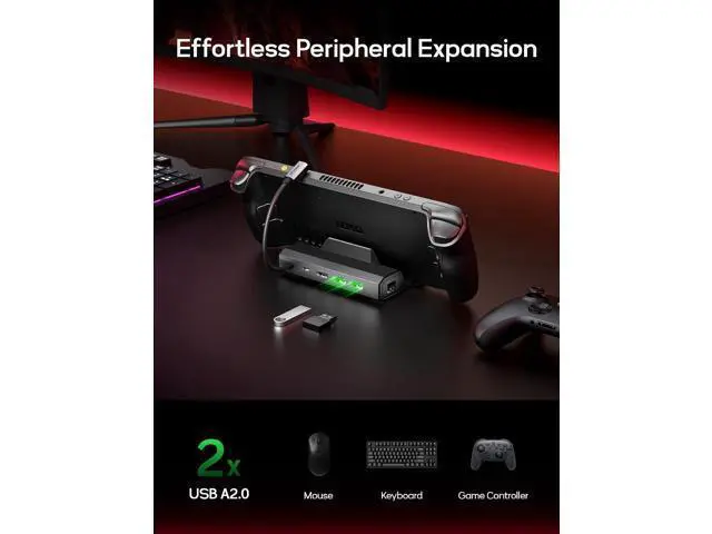 Alt view image 6 of 7 - 5-in-1 Steam Deck Dock+Stand Bundle
