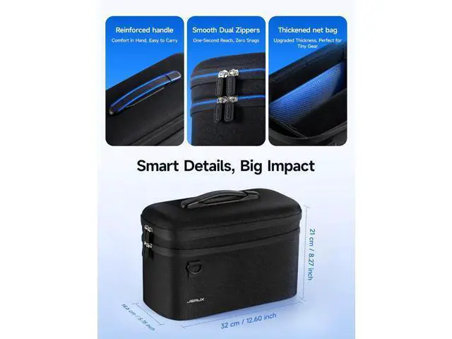 Alt view image 7 of 7 - One Carrying Case for Nintendo Switch 2 / ROG Xbox Ally / Ally X, Travel Storage Bag Fits Dock, Pro Controller and Accessories, Holds Switch 2 with Protective Case, Large CapacityBlack