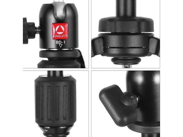 Alt view image 4 of 4 - 300 Tripod Stand with 360 Rotation Ballhead for Camera Phone Holder Foldable Extended Tripod with Lanyard