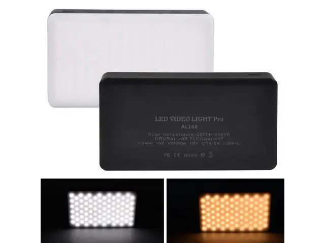 Alt view image 2 of 4 - 168 Video Lighting On Camera Led Camera Light Fill Lights Panel Photographic Lighting for Camera & Video Bi-Color 2500-6500K