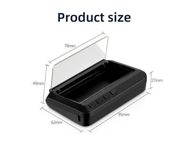 Alt view image 3 of 7 - LED Stereo Imaging Display HUD Head-up Display Speedometer Car Diagnostic Tool OBD? Fault Code Elimination Safe Driving Computer Overspeed Fault Alarm