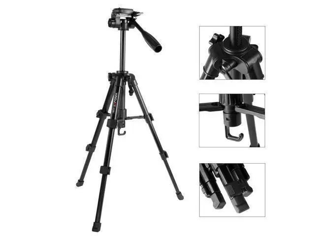 Alt view image 2 of 4 - 850 Professional Tripod Stand with Quick Release Plate and Base Adjusted Extendable Lightweight Tripod for Camera