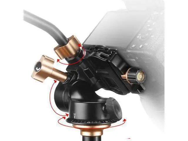 Alt view image 3 of 4 - Hydraulic damping Tripod Head Panoramic Gimbal For SLR Camera