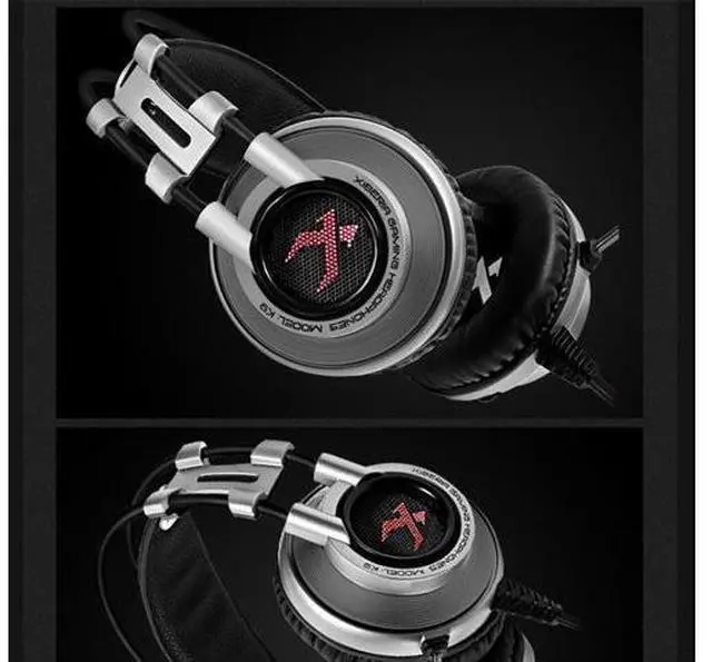 Main image of XIBERIA K9 USB Virtual 7.1 Sound PC Gaming Headset, Noise cancellation & LED Lights, 50MM Drivers, Best Computer Headsets with Mic