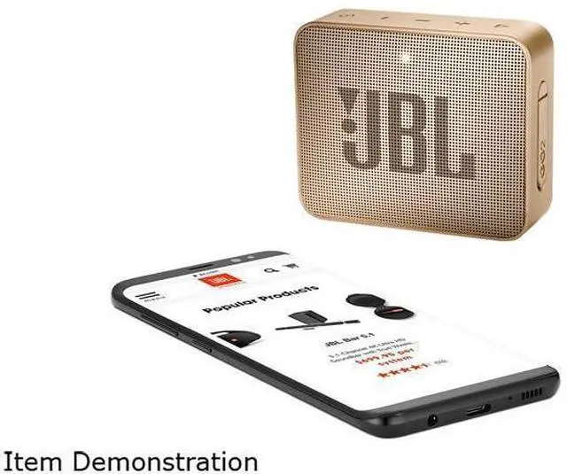 Main image of JBL Go 2 Portable Bluetooth Waterproof Speaker (Champagne)