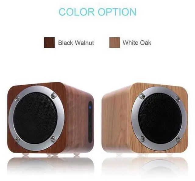 Main image of CORN Bluetooth Speaker Wooden, Portable Bluetooth 4.0 Speakers with 70mm Big-Driver, Wireless Computer Speaker with Enhanced Bass Resonator
