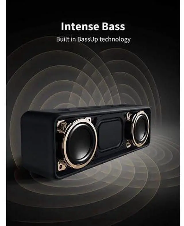 Main image of Soundcore 2 Portable Bluetooth Speaker with 12W Stereo Sound, Bluetooth 5, BassUp, IPX7 Waterproof, 24-Hour Playtime, Wireless Stereo Pairing, Speaker for Home, Outdoors, Travel